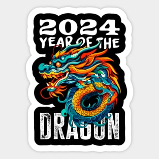 Chinese Lunar New Year of The Dragon 2024 - Happy New Year 2024 Sticker
